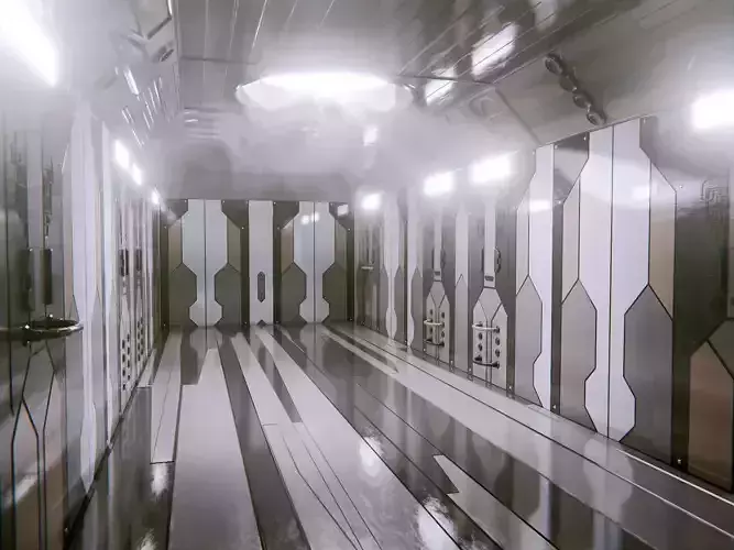 Sci Fi Corridor in Space