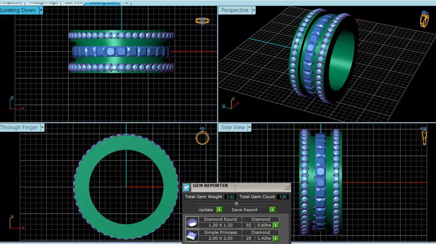 Diamond Ring 3d model  3D model_0