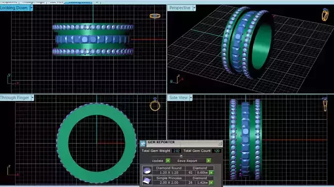 Diamond Ring 3d model 
