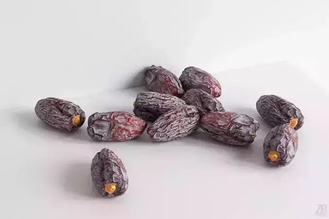 Dried Date 3D model