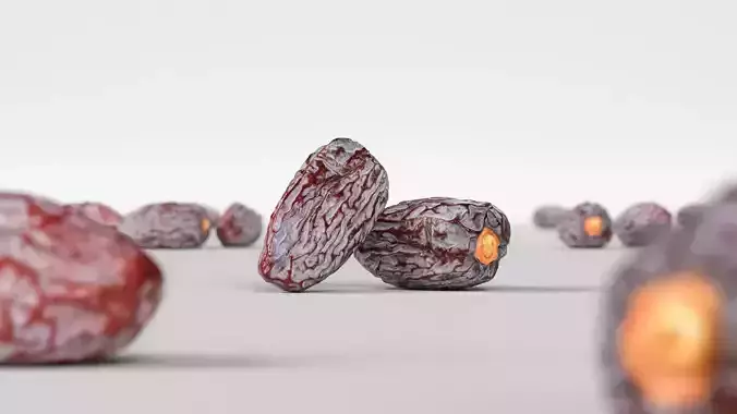 Dried Date 3D model 2