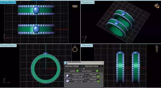 Diamond Ring 3d model 