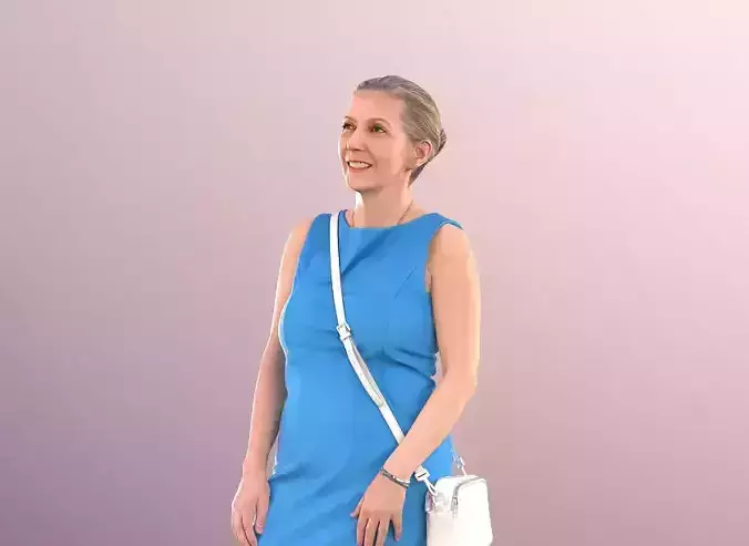 Bridget 11254 - Best Ager Woman in Dress Outside