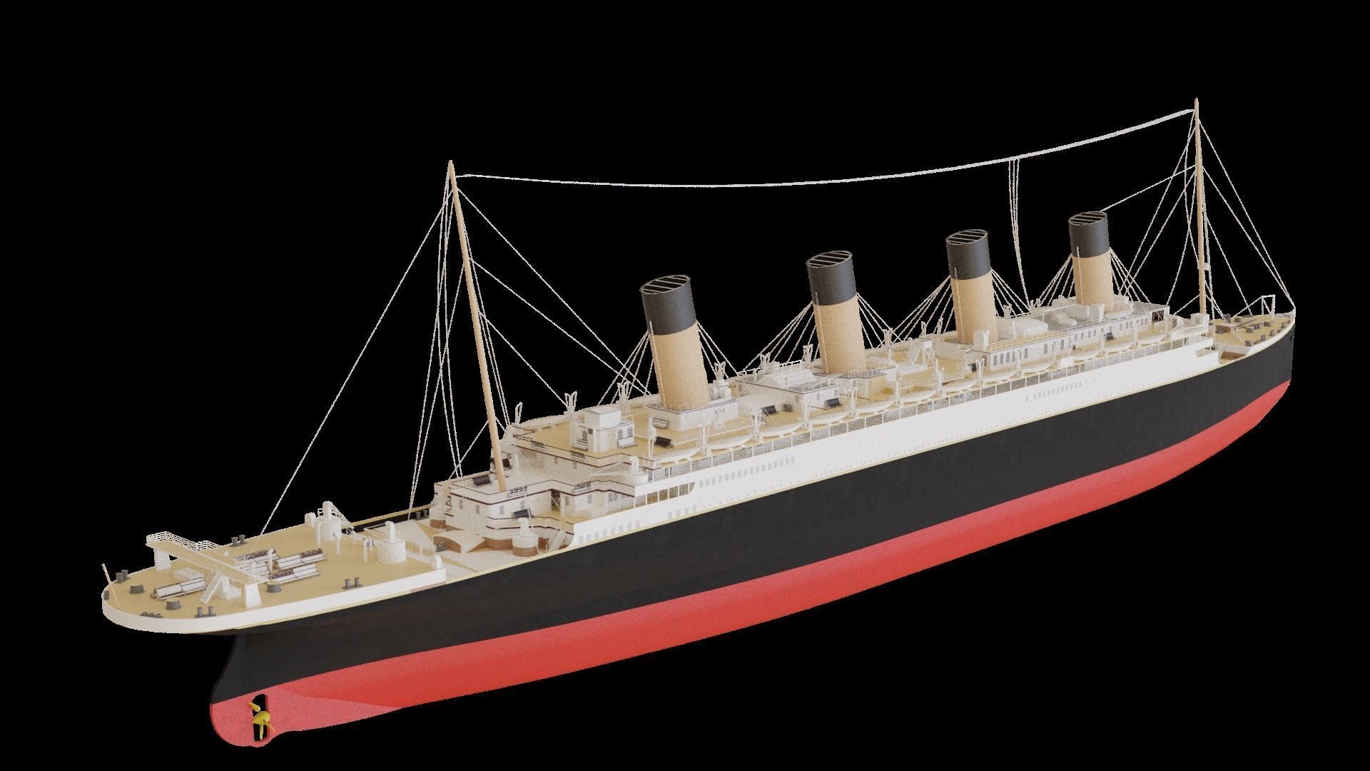 RMS Olympic 3D model_2