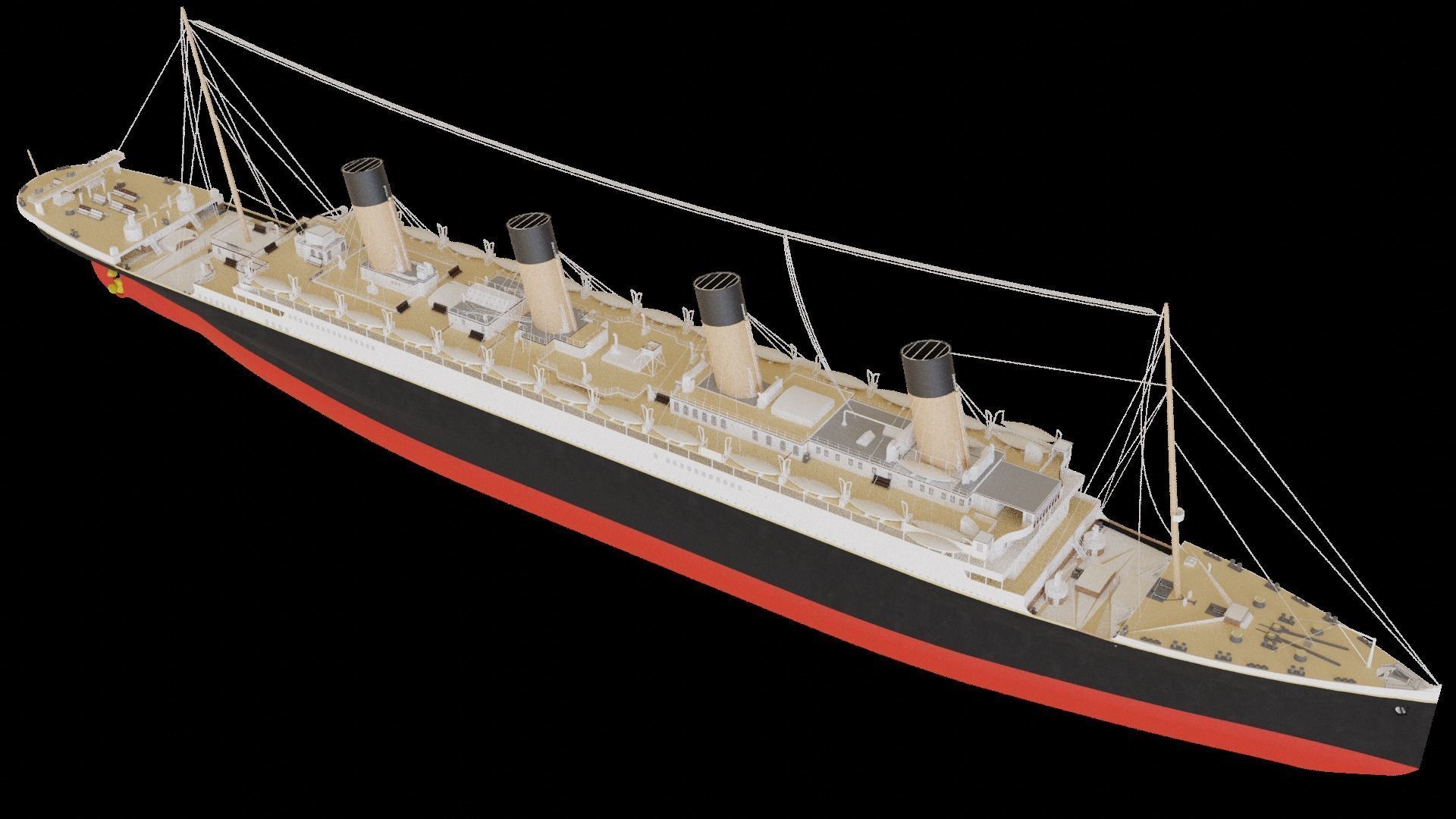 RMS Olympic 3D model_10