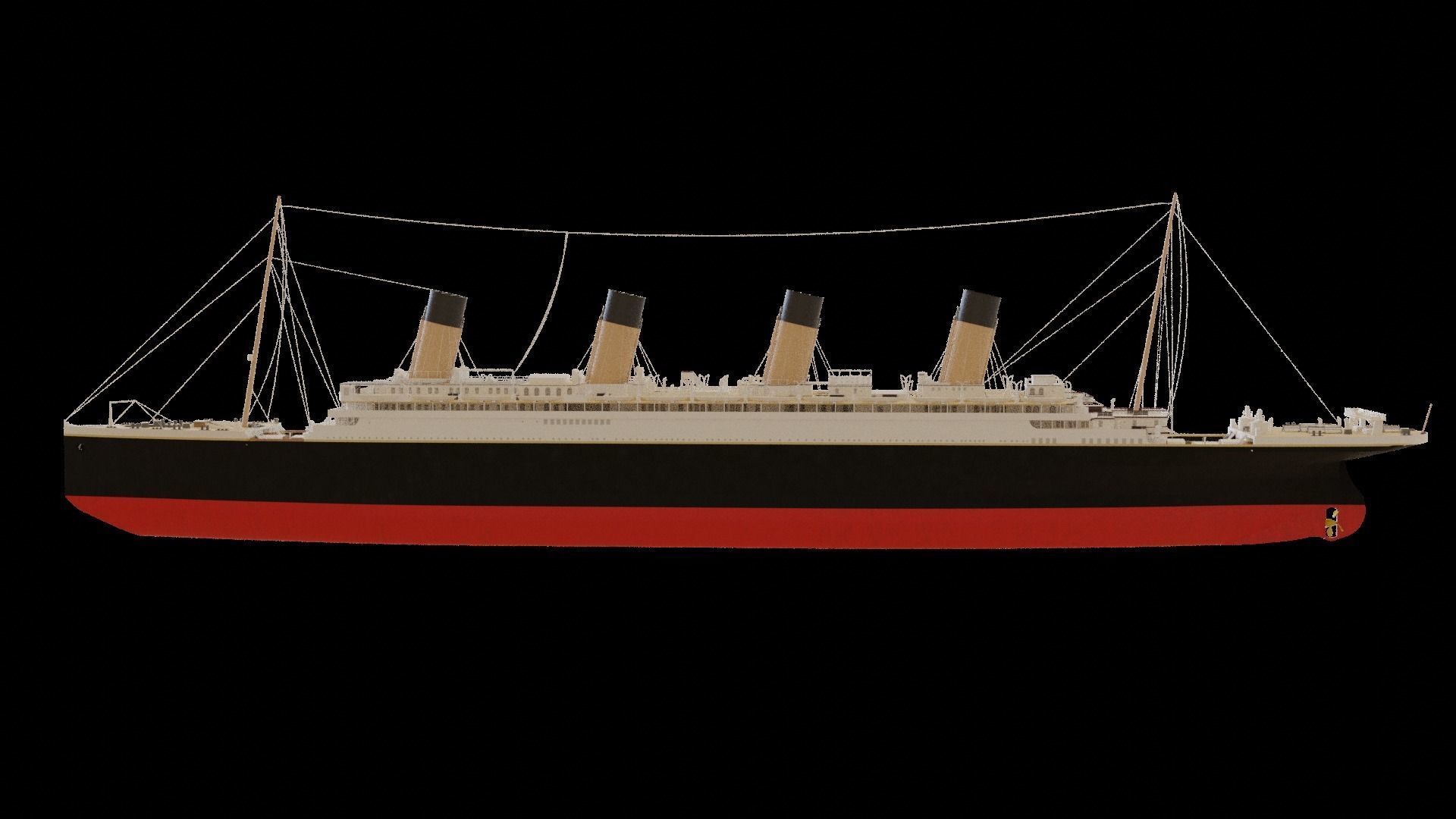 RMS Olympic 3D model_5