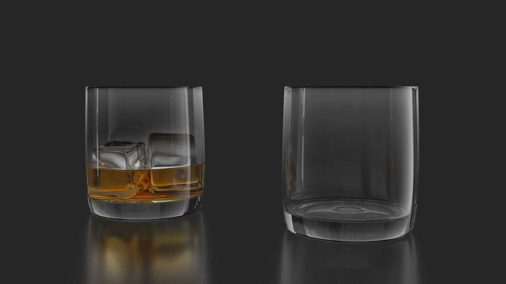 21 Whiskey Alcohol Glass with drink Set Pack Printed 3D model_2
