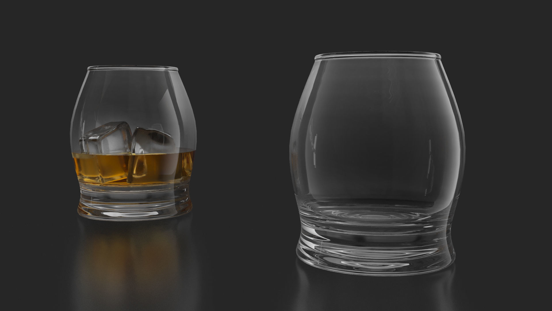21 Whiskey Alcohol Glass with drink Set Pack Printed 3D model_16