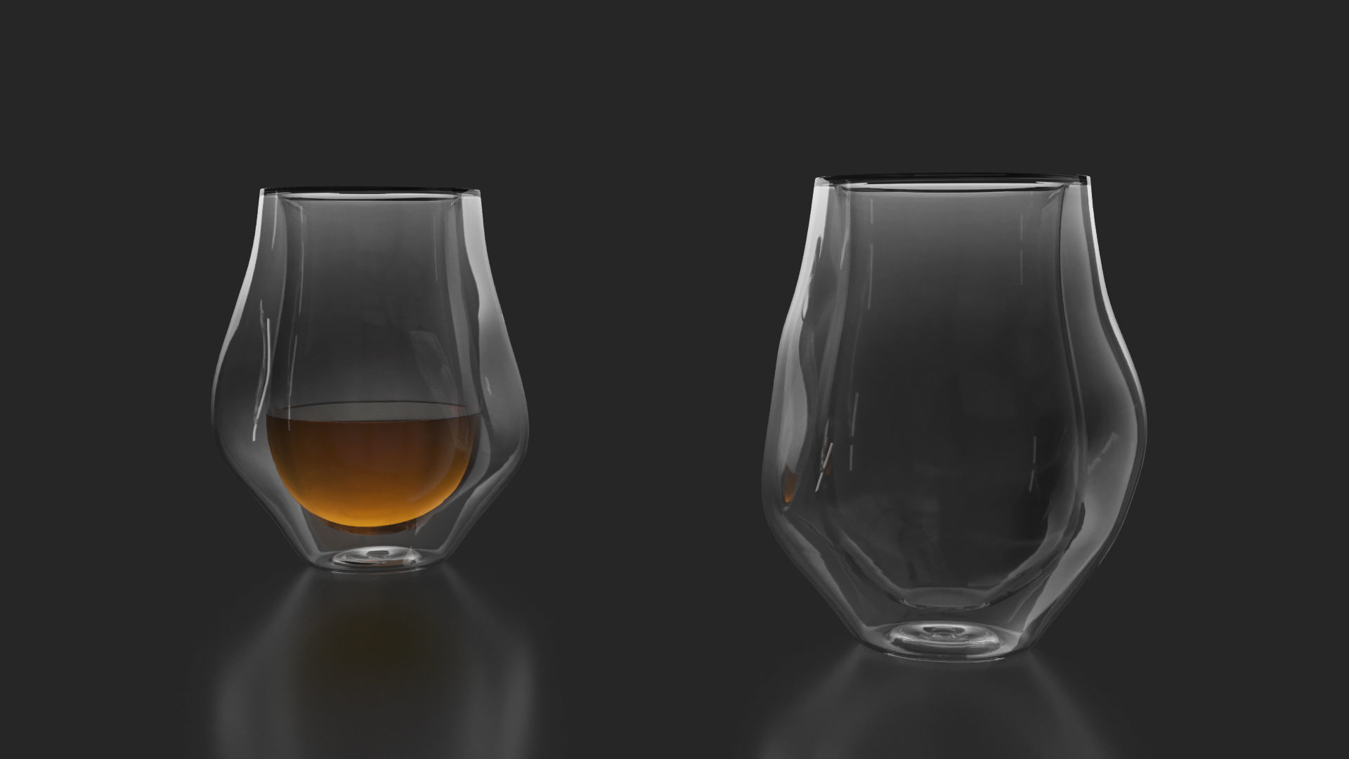 21 Whiskey Alcohol Glass with drink Set Pack Printed 3D model_8