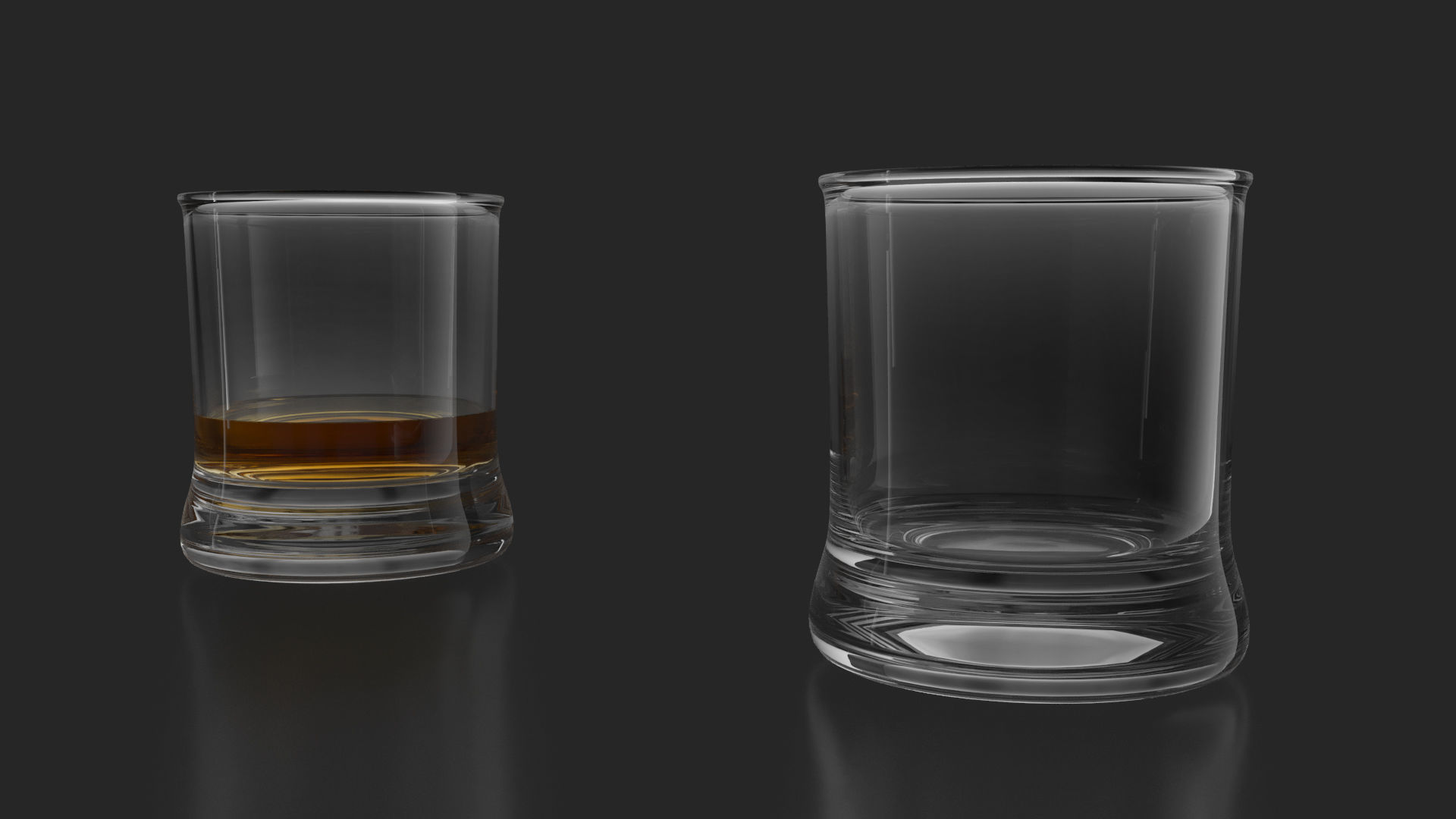 21 Whiskey Alcohol Glass with drink Set Pack Printed 3D model_18