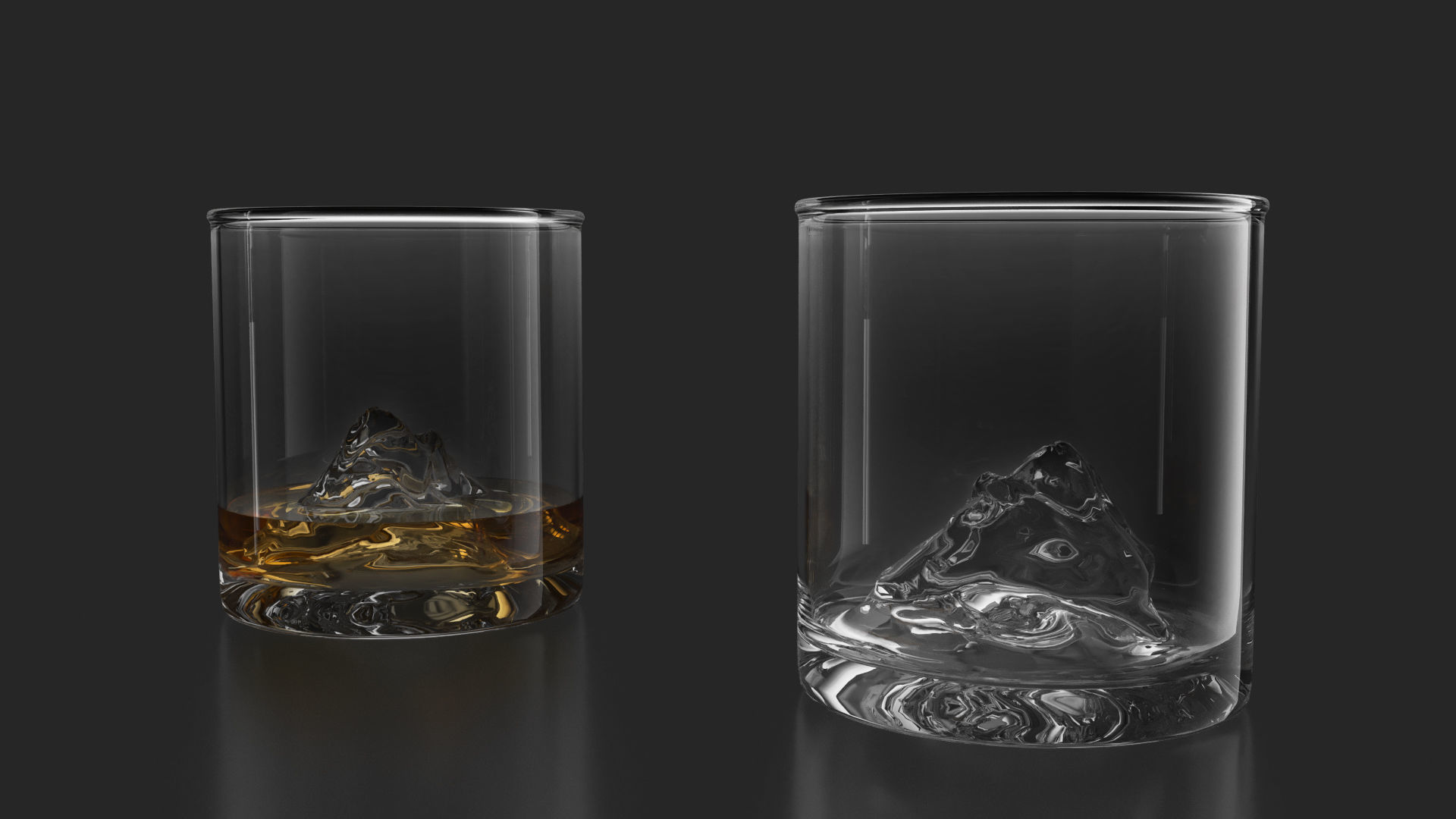 21 Whiskey Alcohol Glass with drink Set Pack Printed 3D model_9