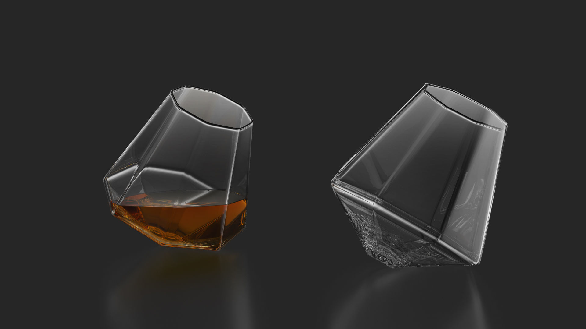 21 Whiskey Alcohol Glass with drink Set Pack Printed 3D model_3