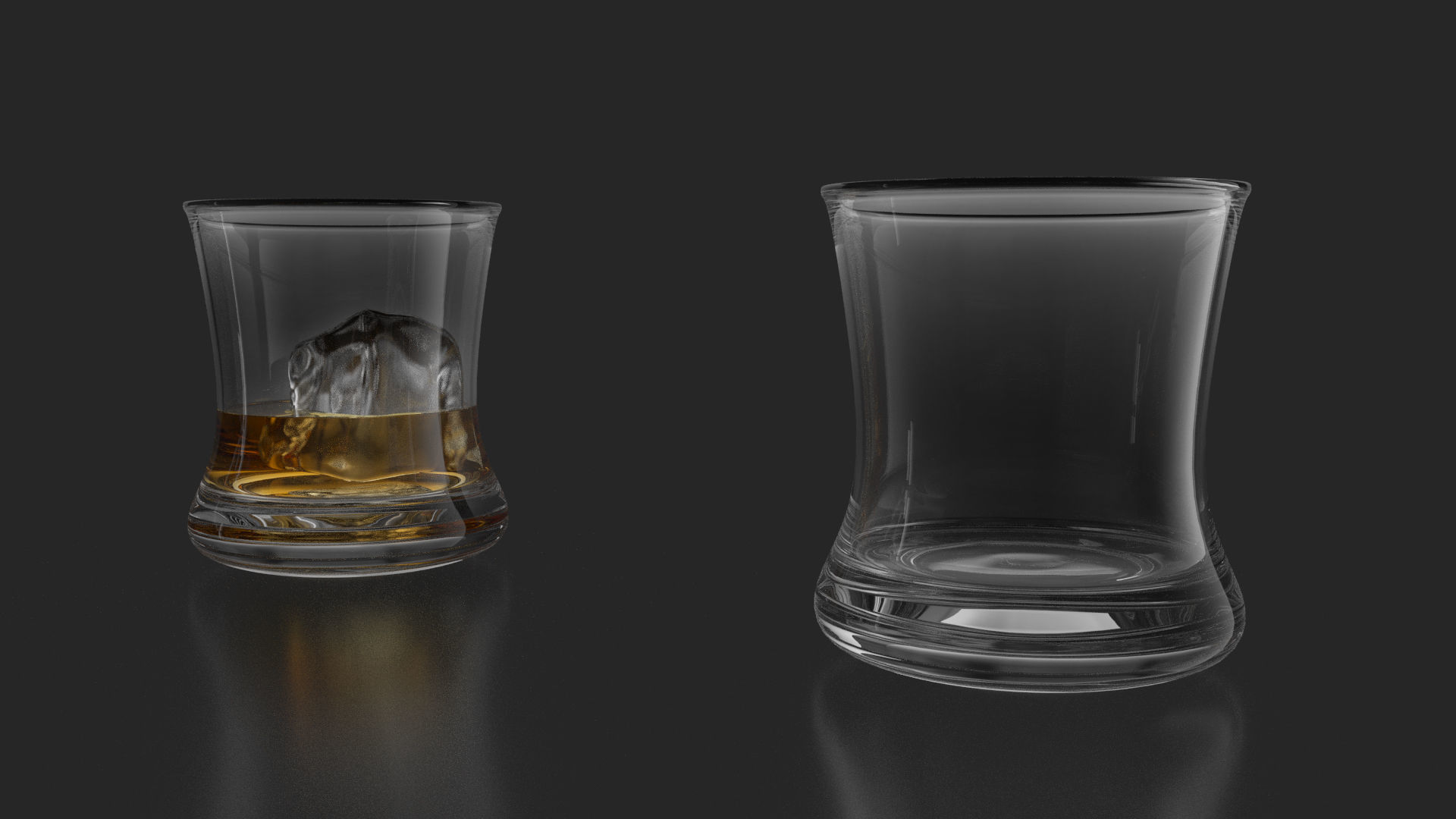 21 Whiskey Alcohol Glass with drink Set Pack Printed 3D model_19