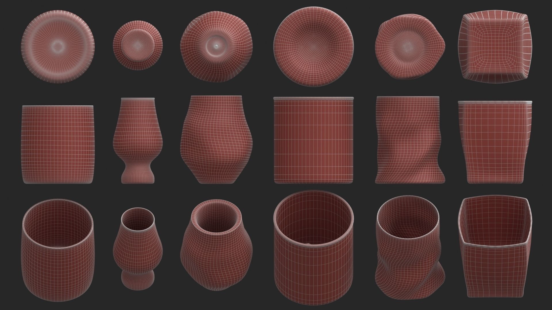 21 Whiskey Alcohol Glass with drink Set Pack Printed 3D model_25