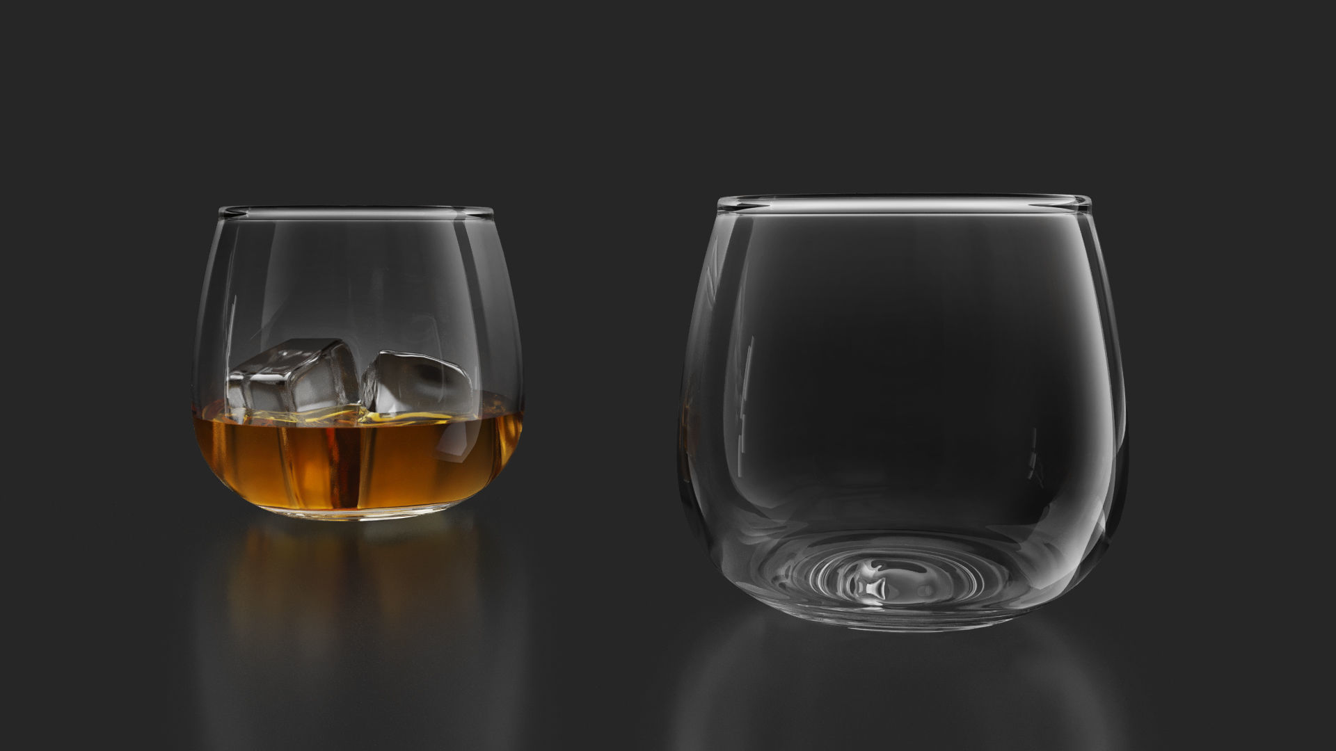 21 Whiskey Alcohol Glass with drink Set Pack Printed 3D model_20
