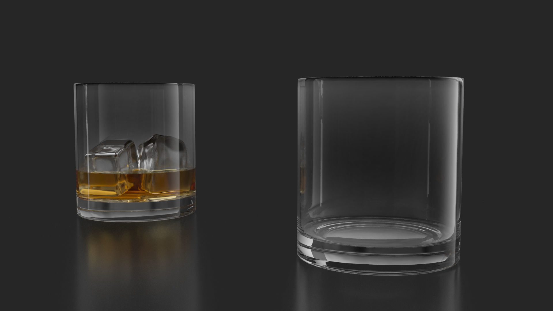 21 Whiskey Alcohol Glass with drink Set Pack Printed 3D model_17