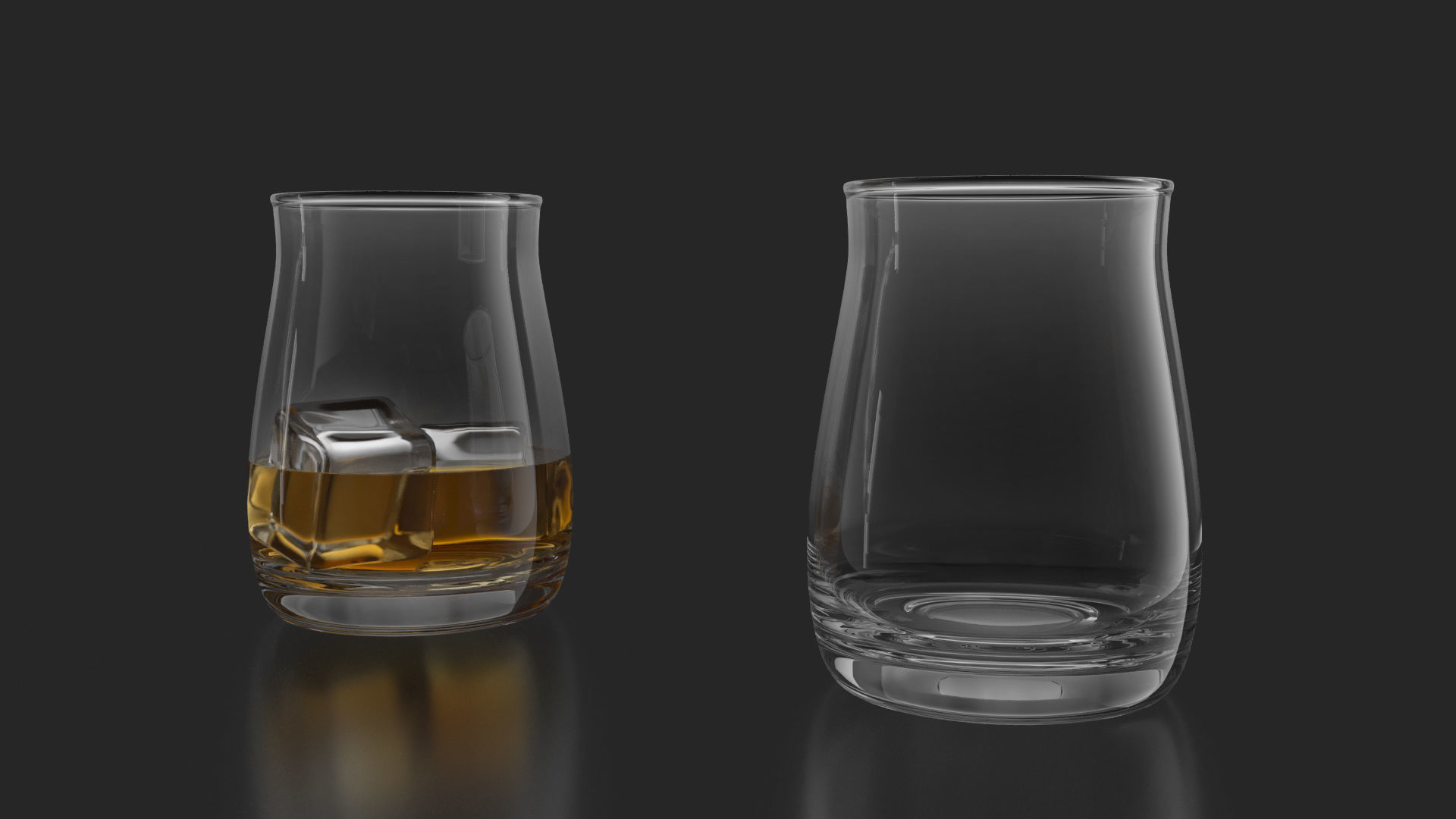 21 Whiskey Alcohol Glass with drink Set Pack Printed 3D model_12