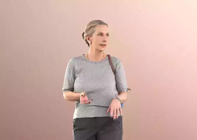 Bridget 11256 - Casual Woman Walking Outside