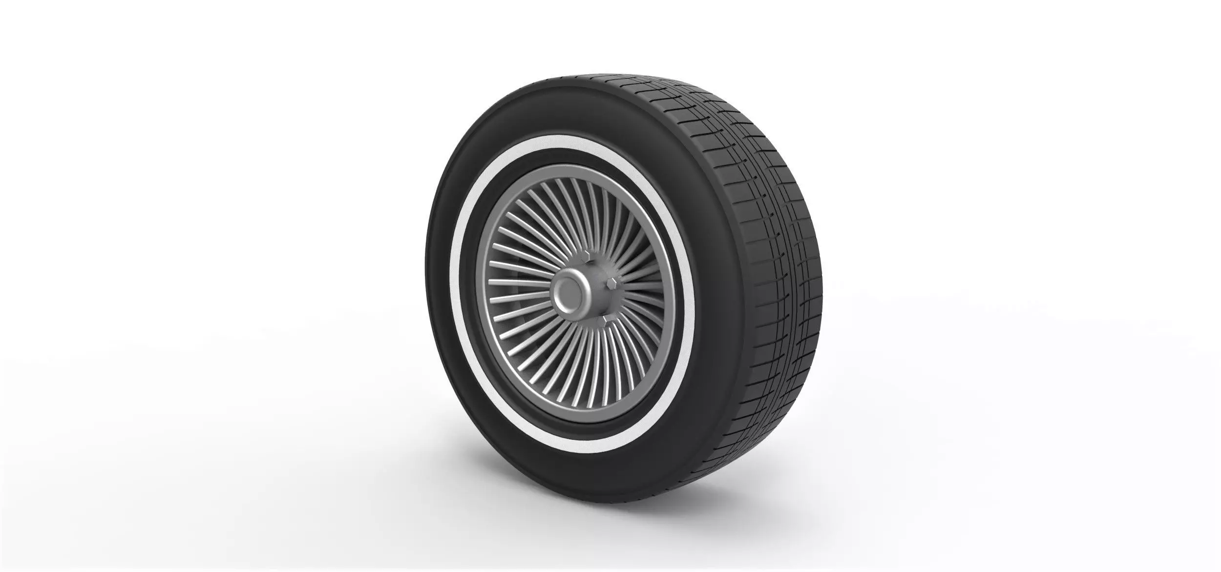 Car wheel 4 3D print model_0