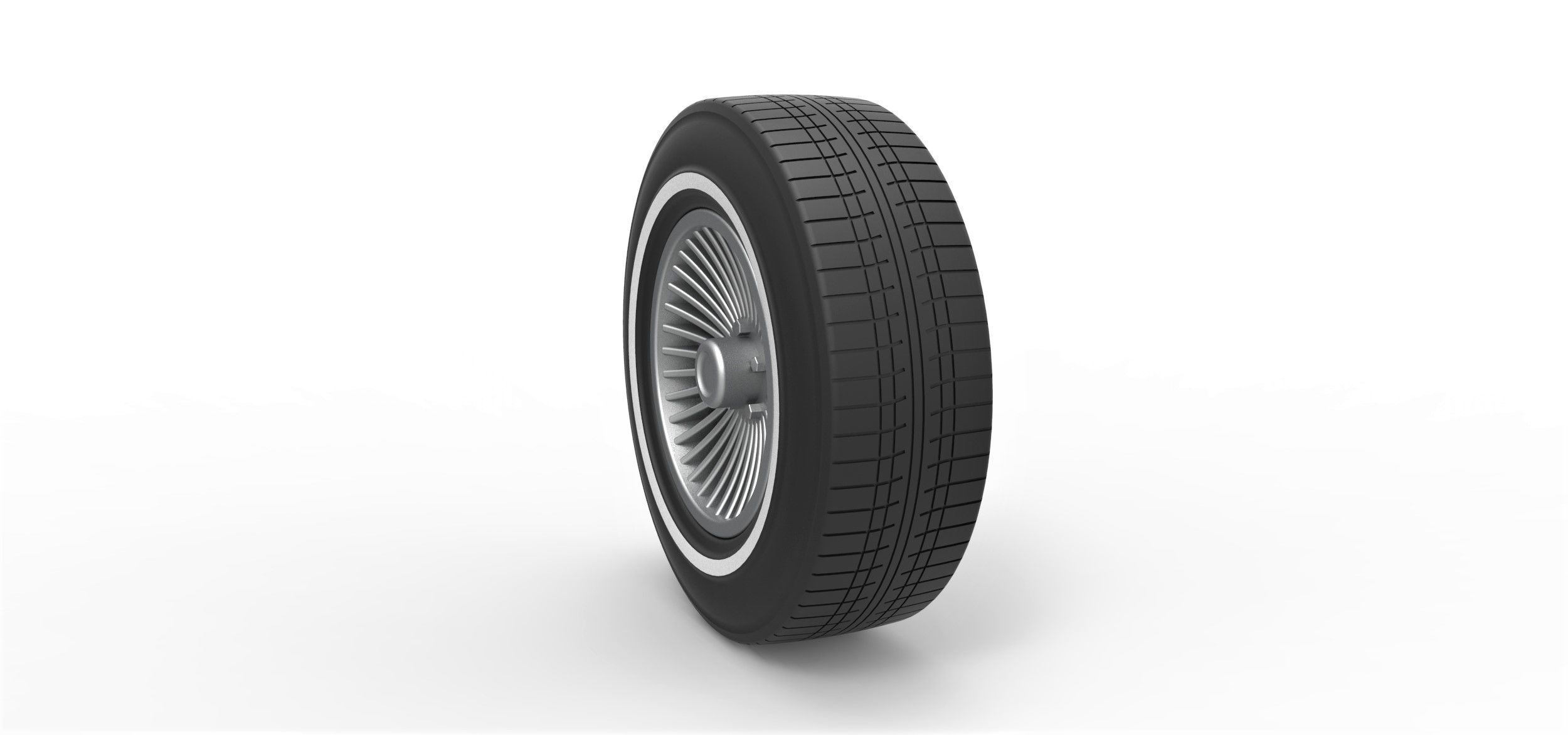 Car wheel 4 3D print model_1