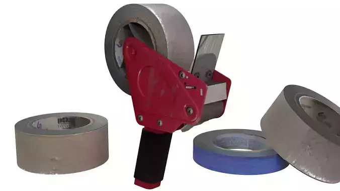 Duct Tape Dispenser With Duct Tape