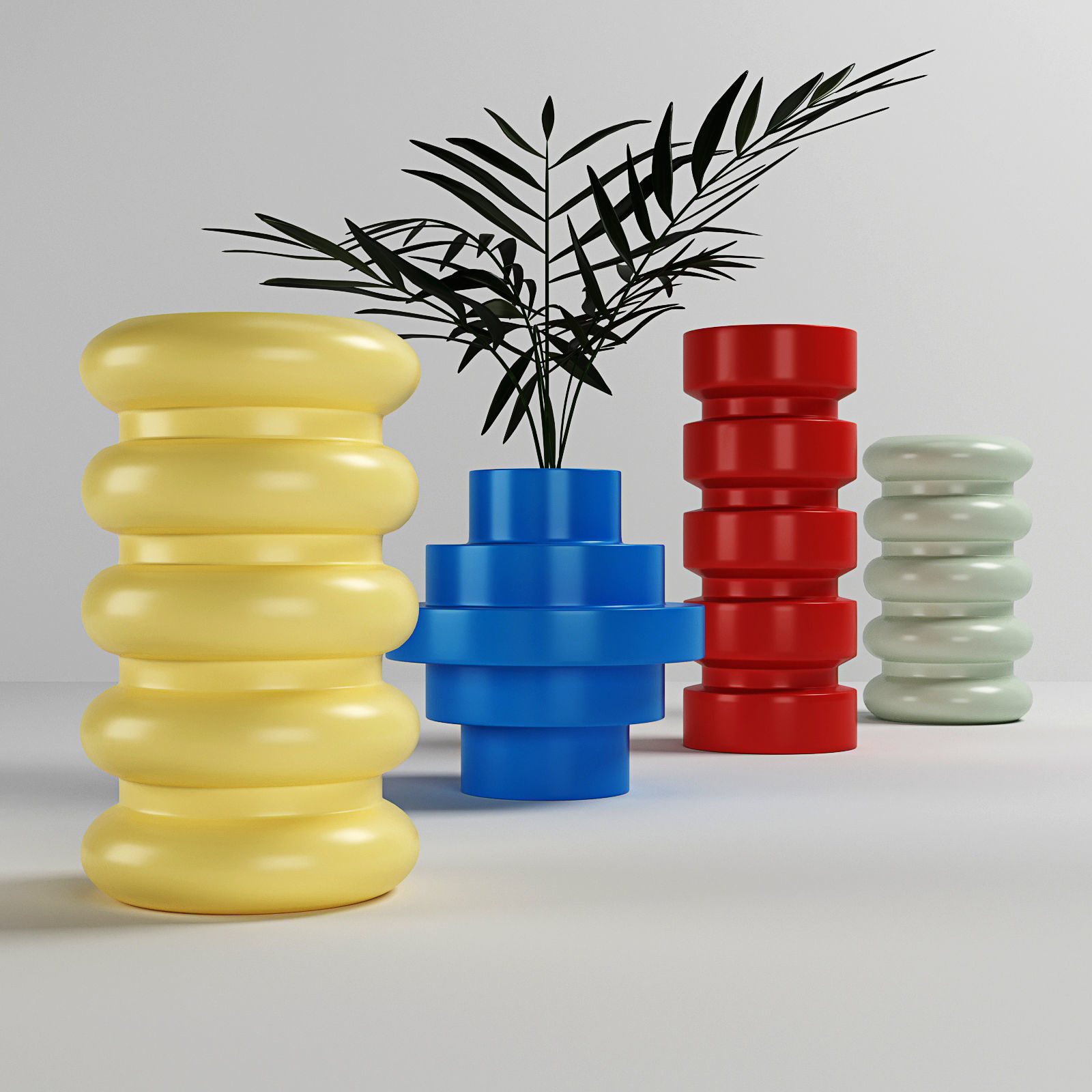 Decorative vases 02 3D model_2