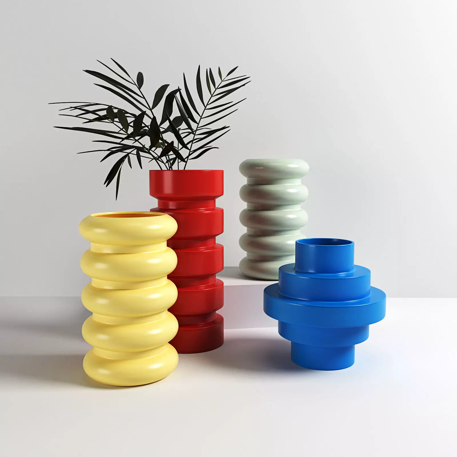 Decorative vases 02 3D model_0