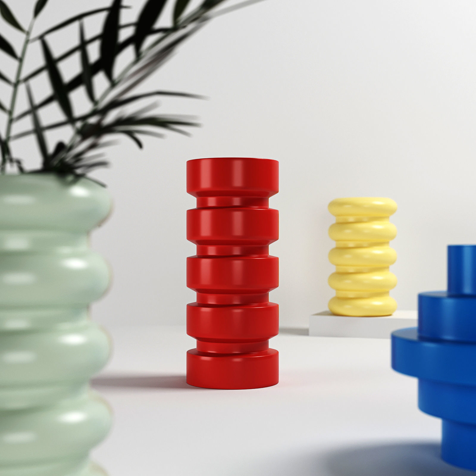 Decorative vases 02 3D model_1