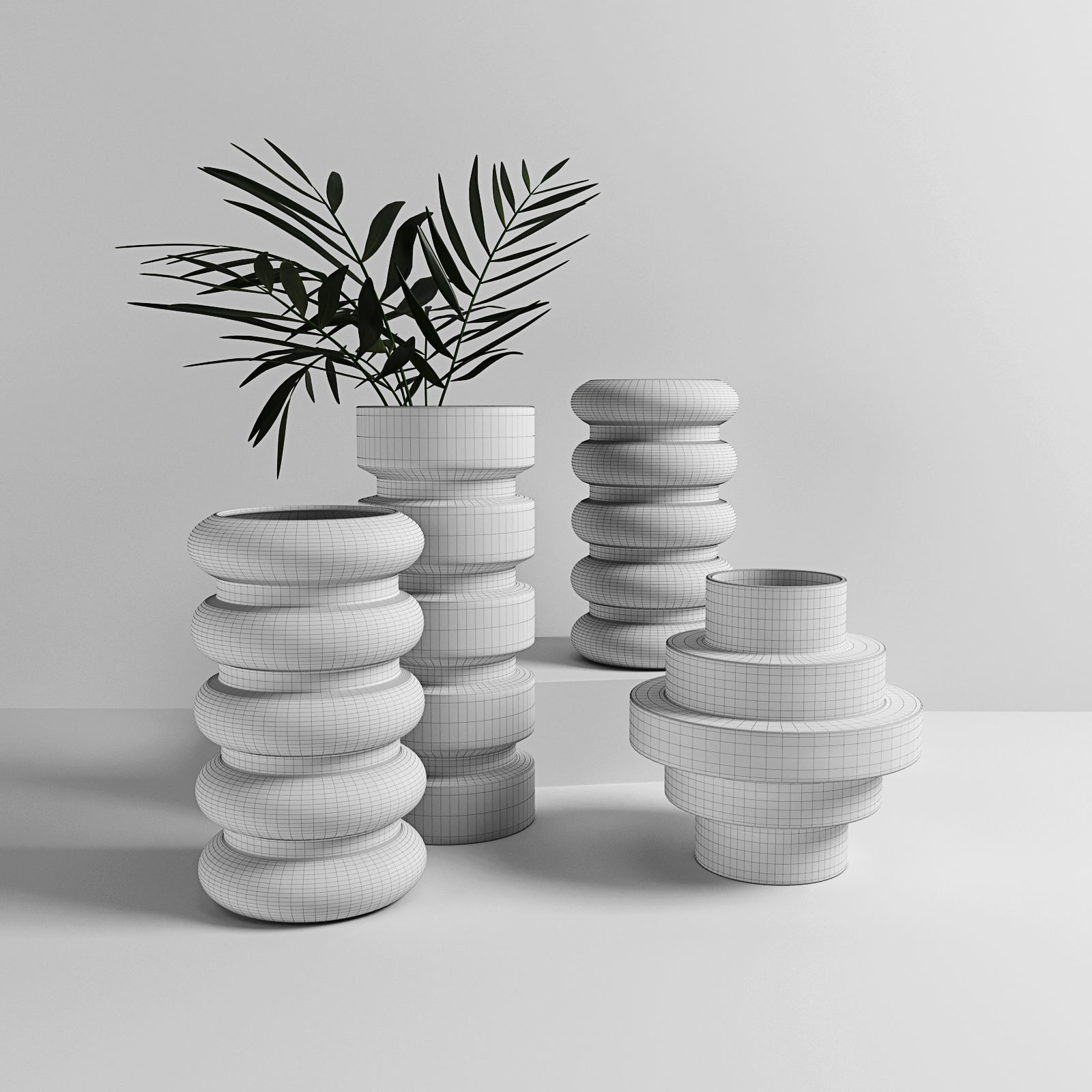 Decorative vases 02 3D model_3