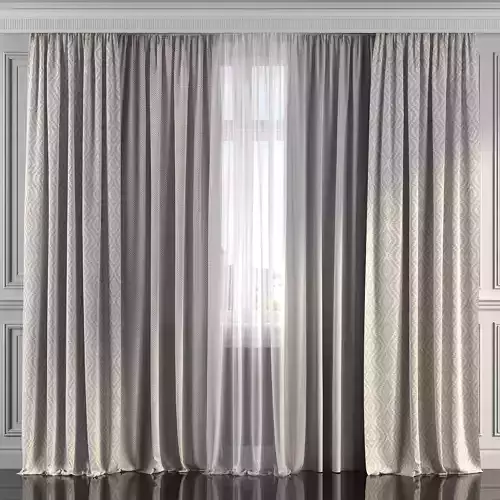 Curtain Set 190 3D model
