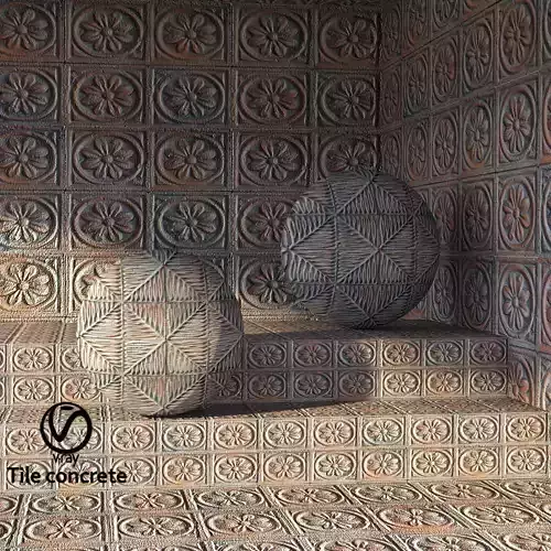 concrete tile set 02