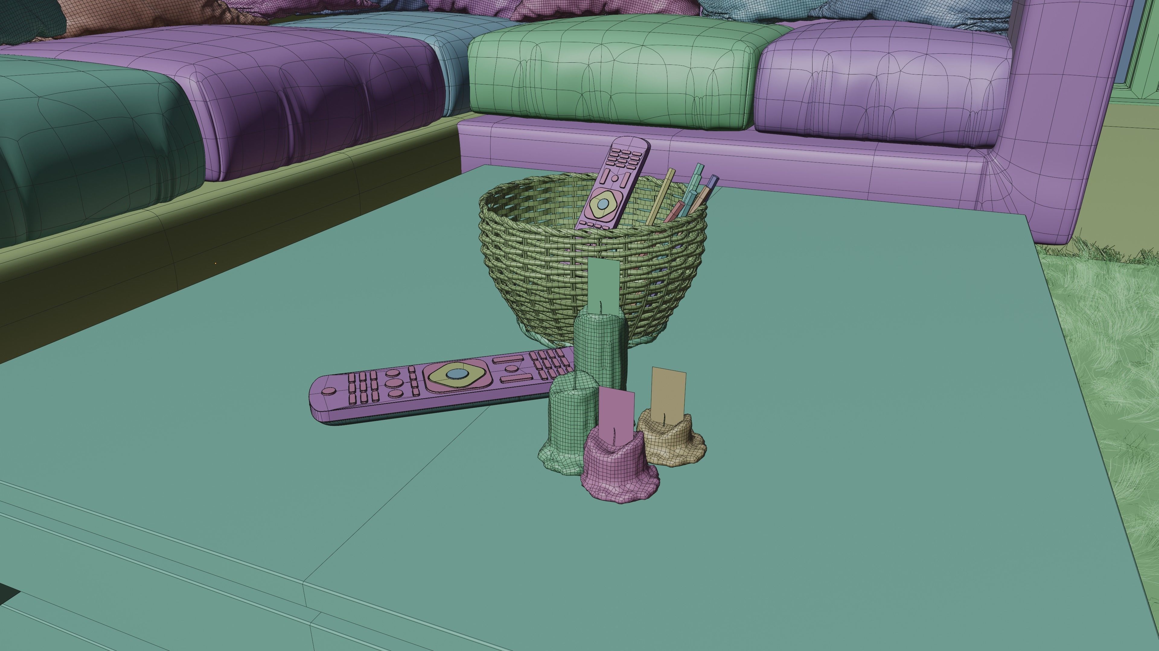 interior scene made with blender 3D model_7