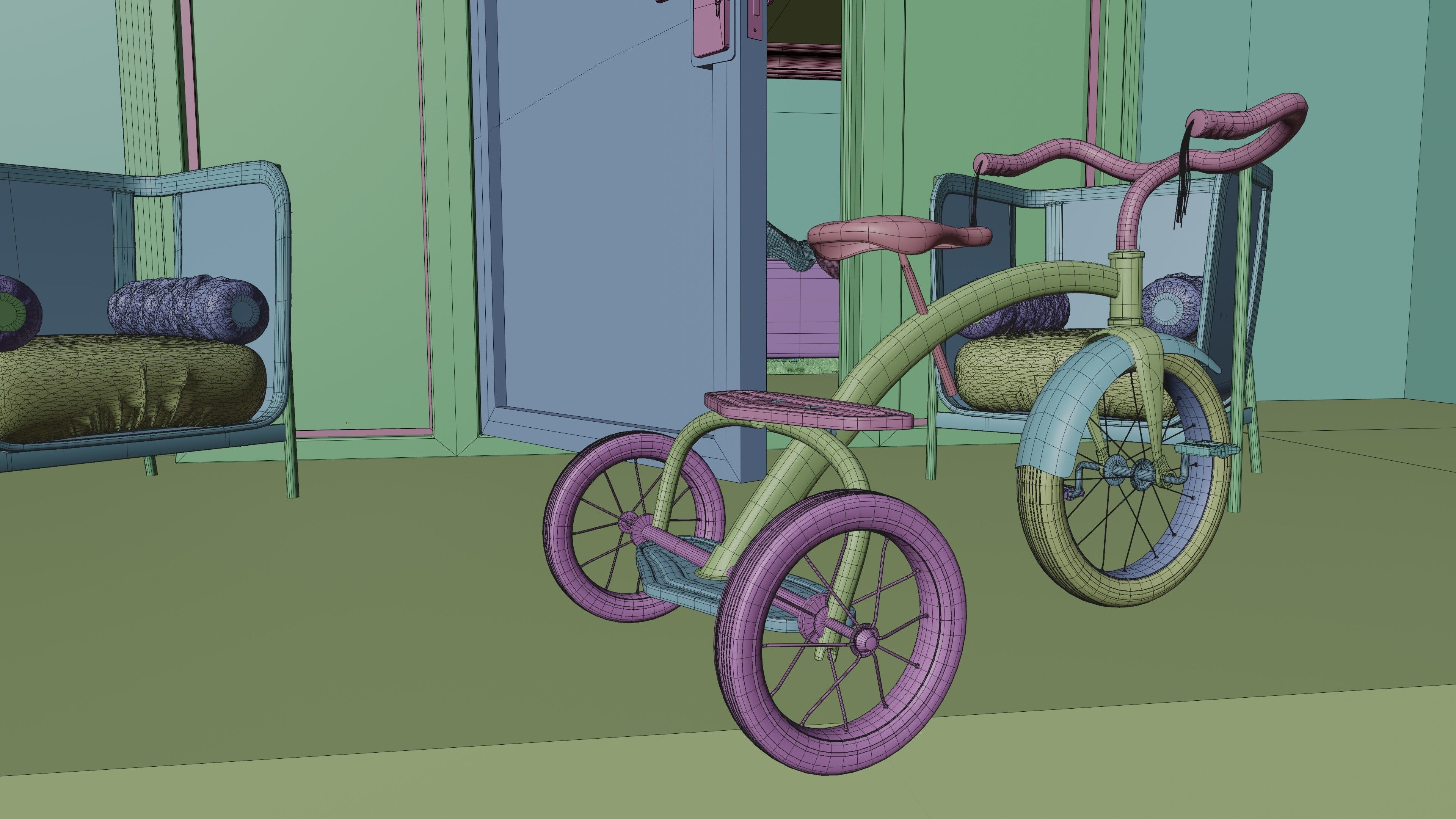 interior scene made with blender 3D model_11