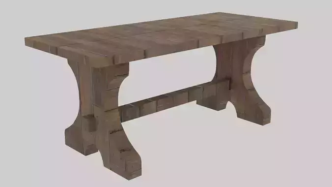Wooden Bench Chair with Textures
