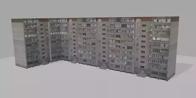 russian soviet panel building