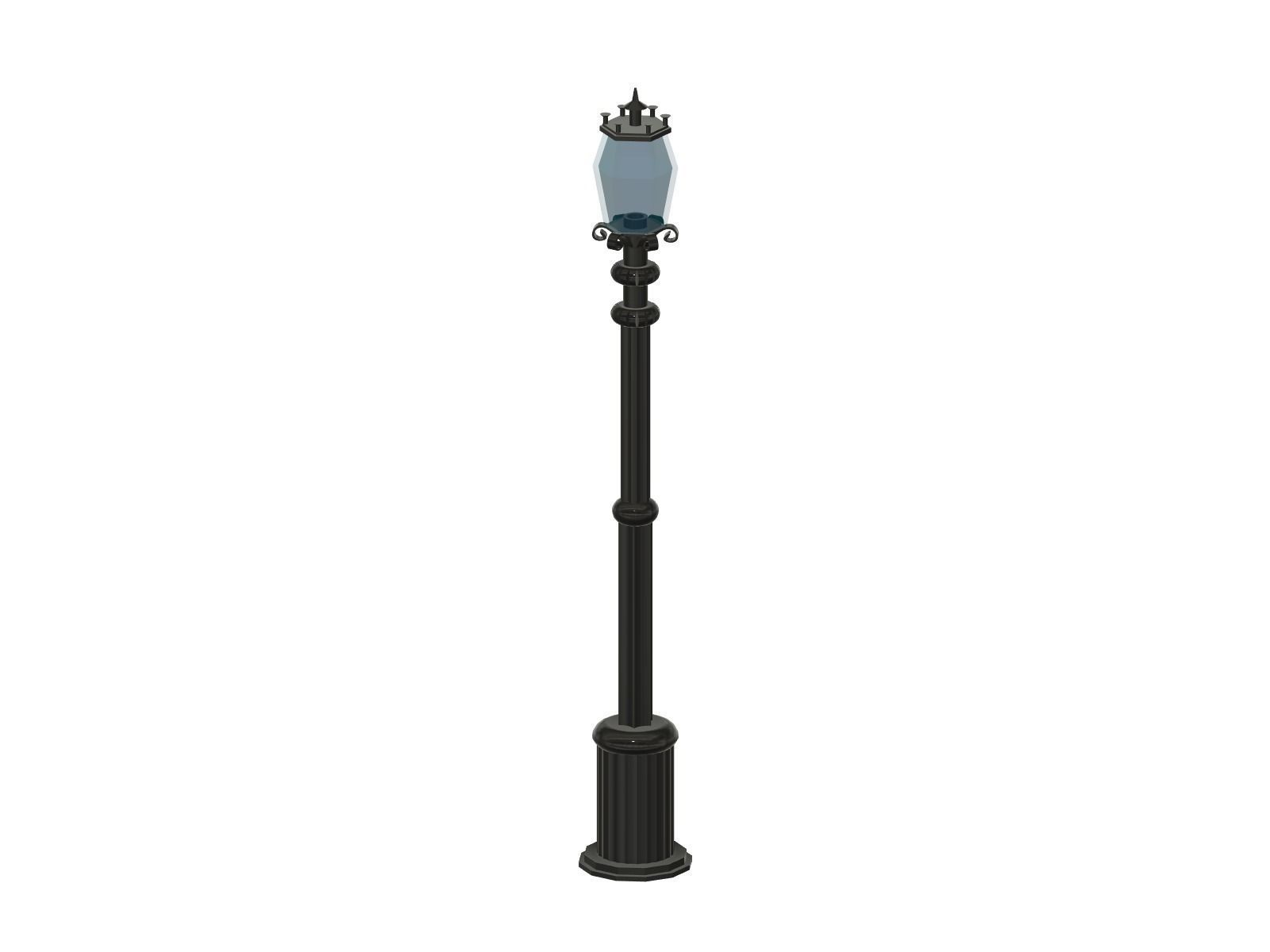 Old style street light for resin 3d-printing 3D print model_4