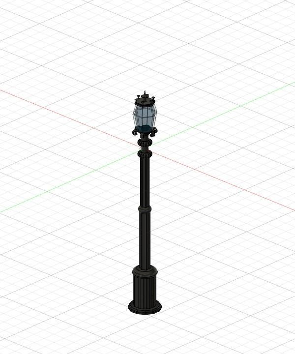Old style street light for resin 3d-printing 3D print model_2
