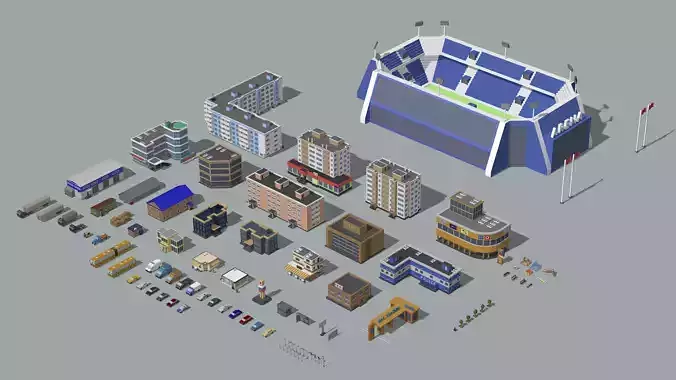 Megapolis set garage