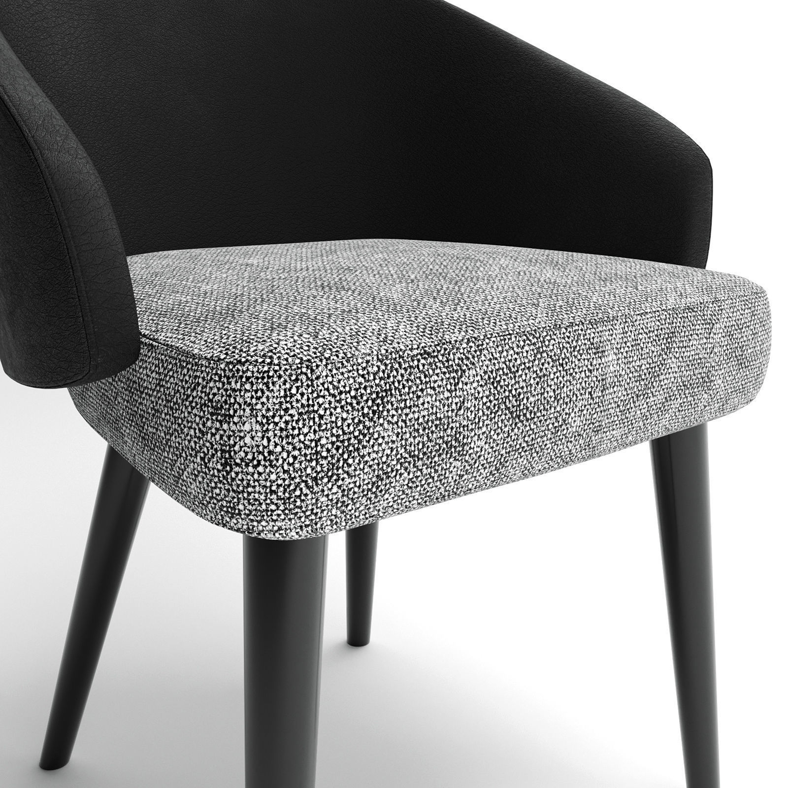 Dining chair 02 3D model_6