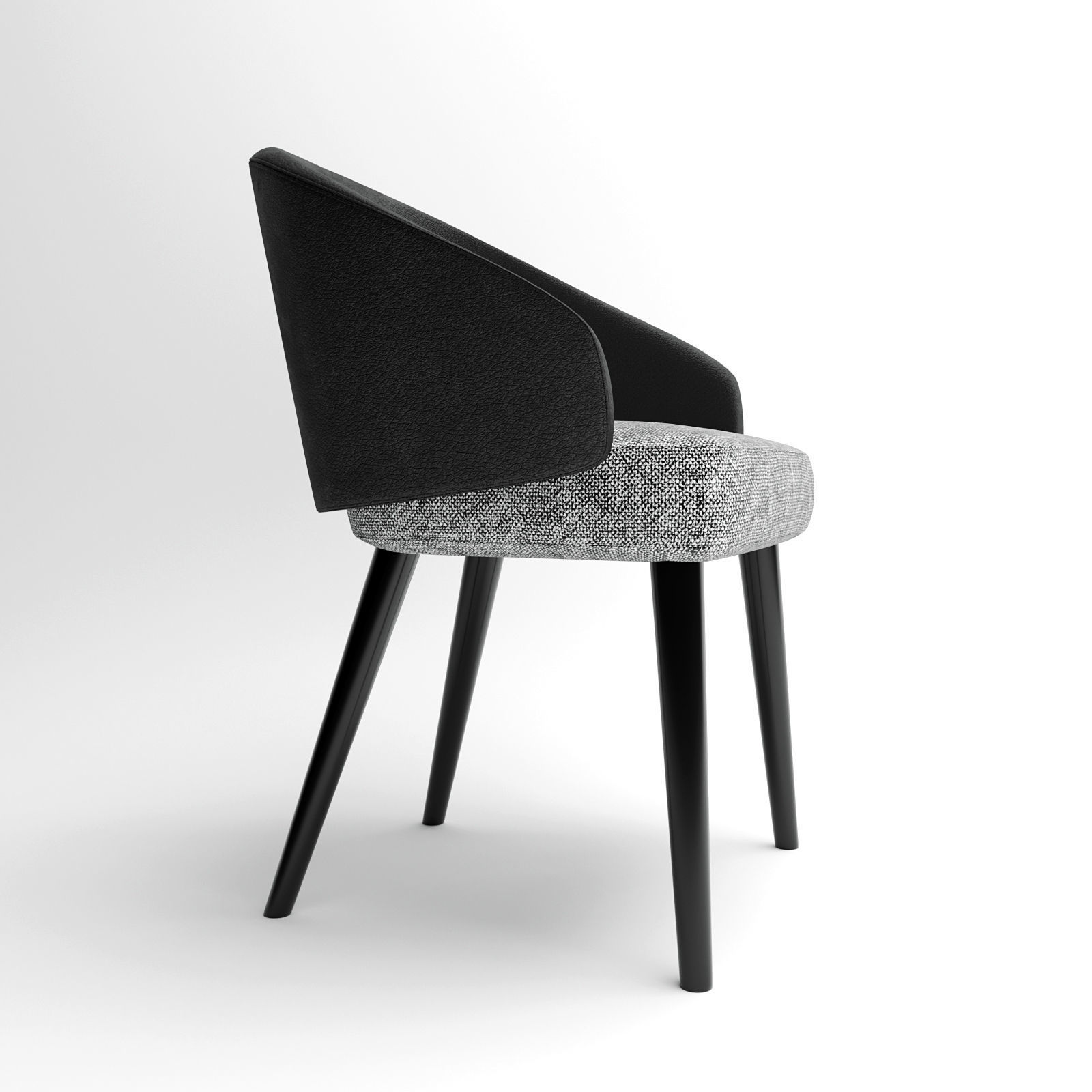 Dining chair 02 3D model_5