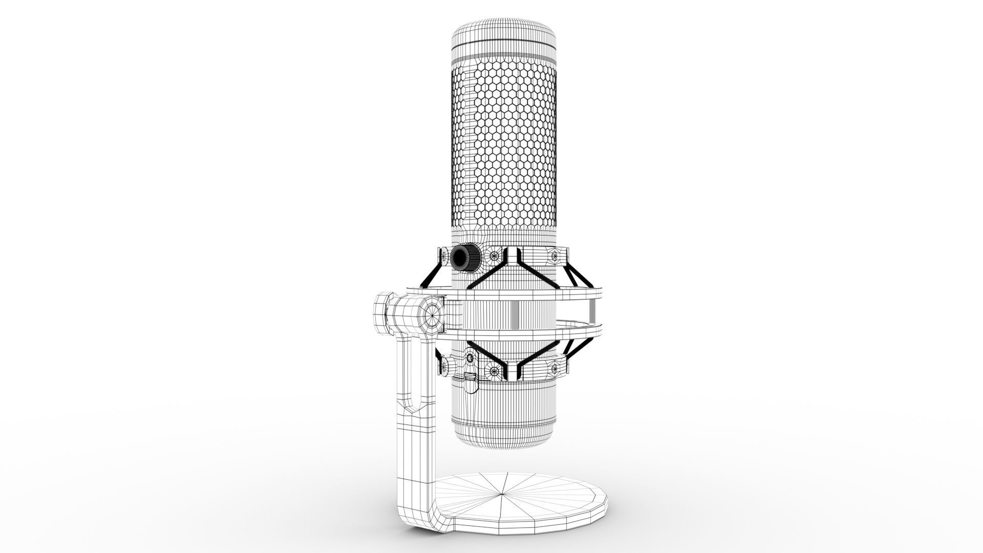 hyperx microphone  3D model_5