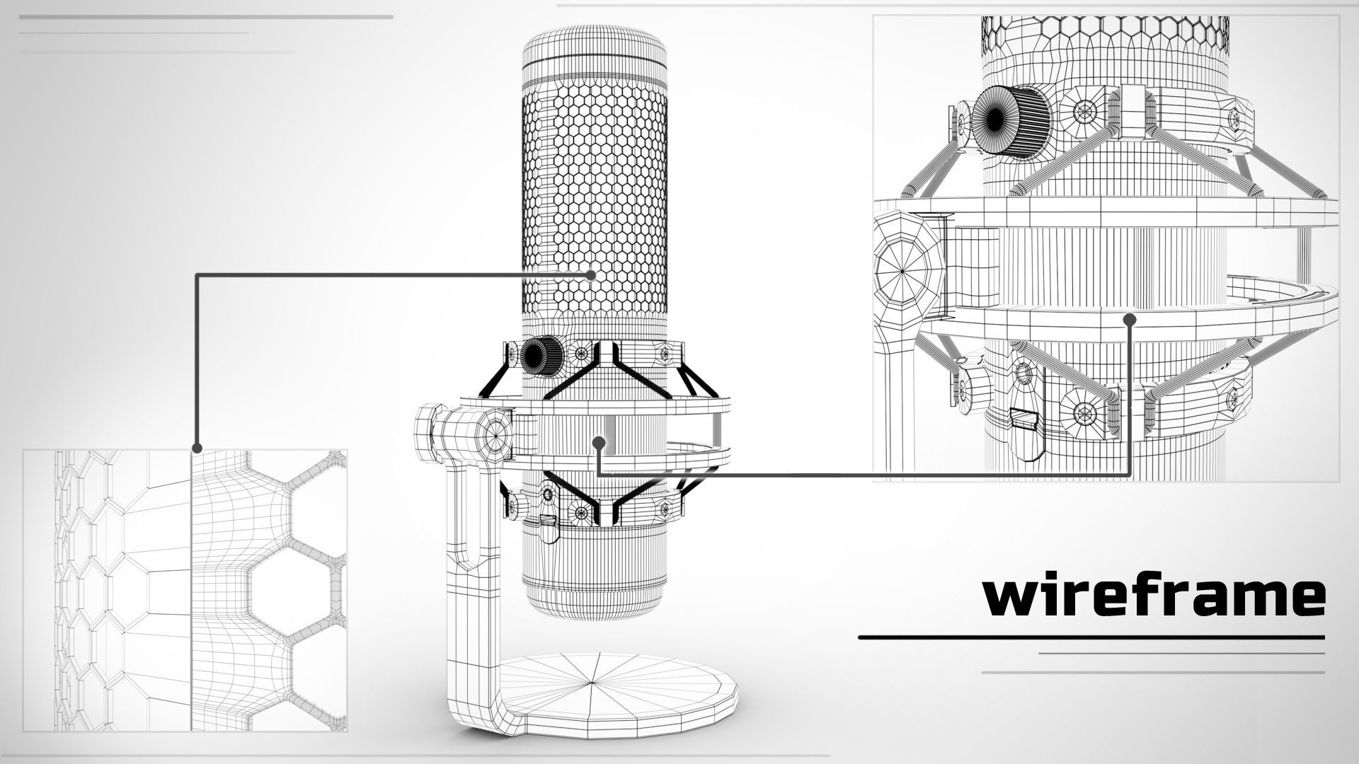 hyperx microphone  3D model_3