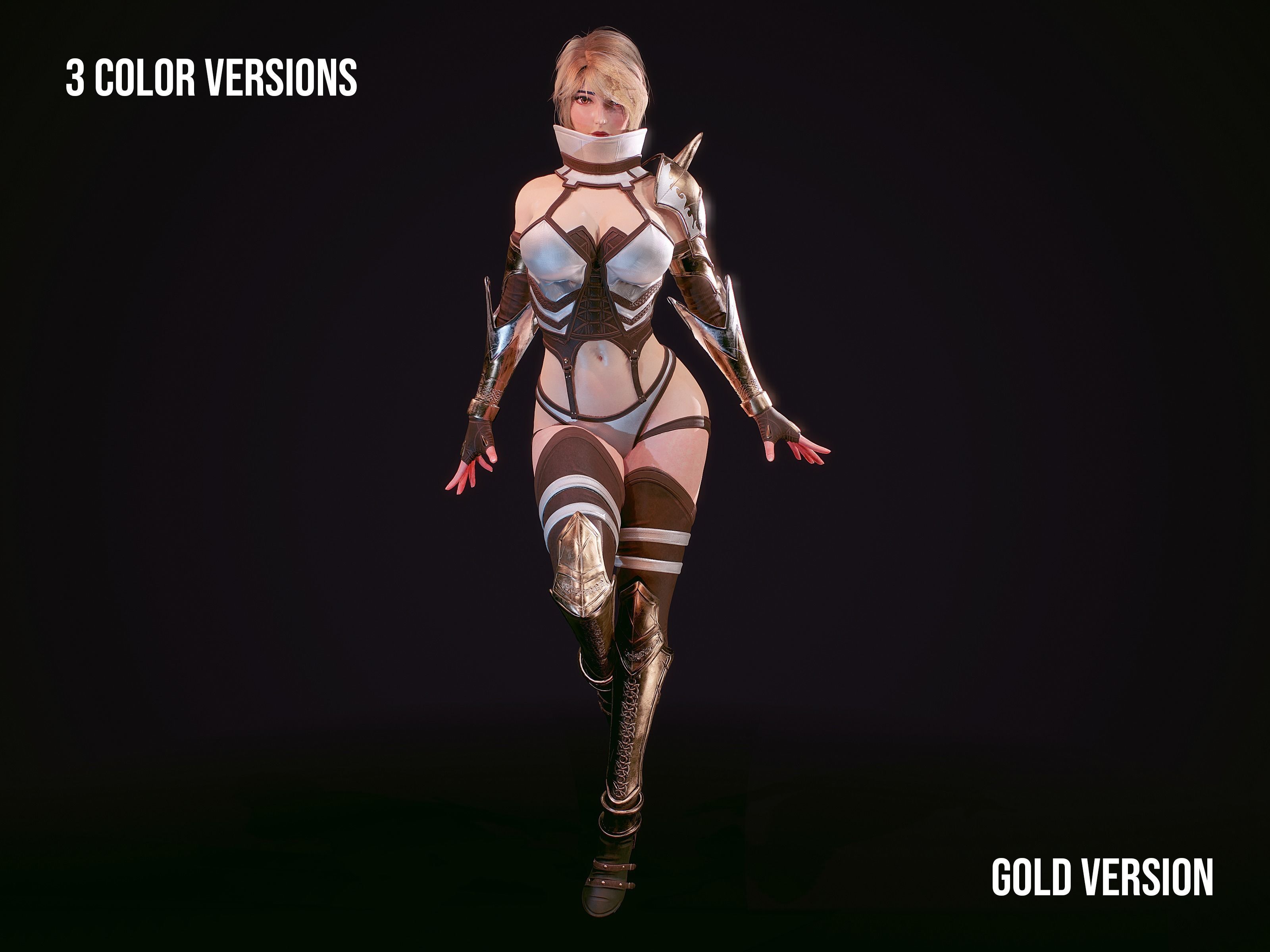 Ninja Warrior - Unreal Low-poly  Low-poly 3D model_19