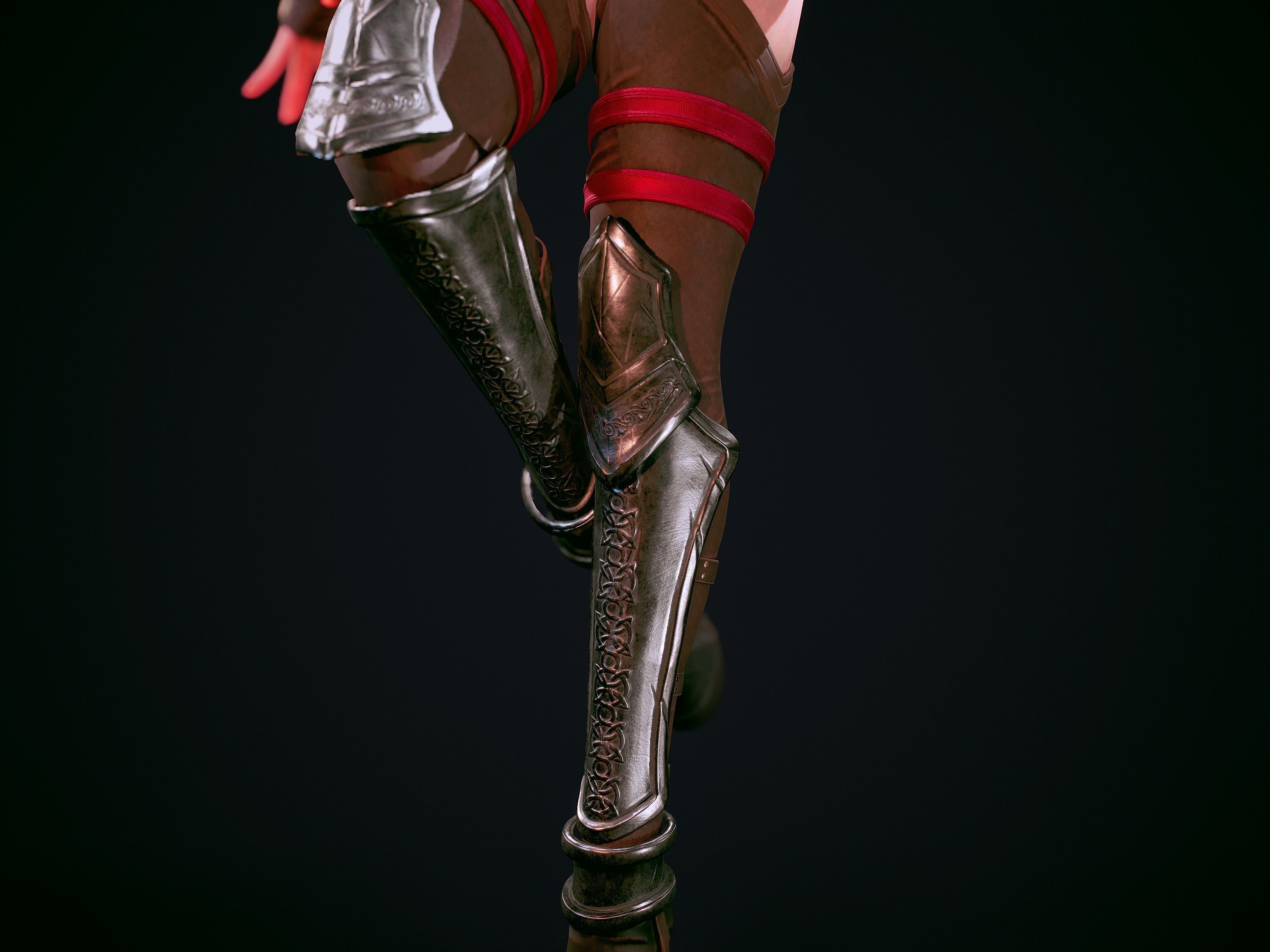 Ninja Warrior - Unreal Low-poly  Low-poly 3D model_24