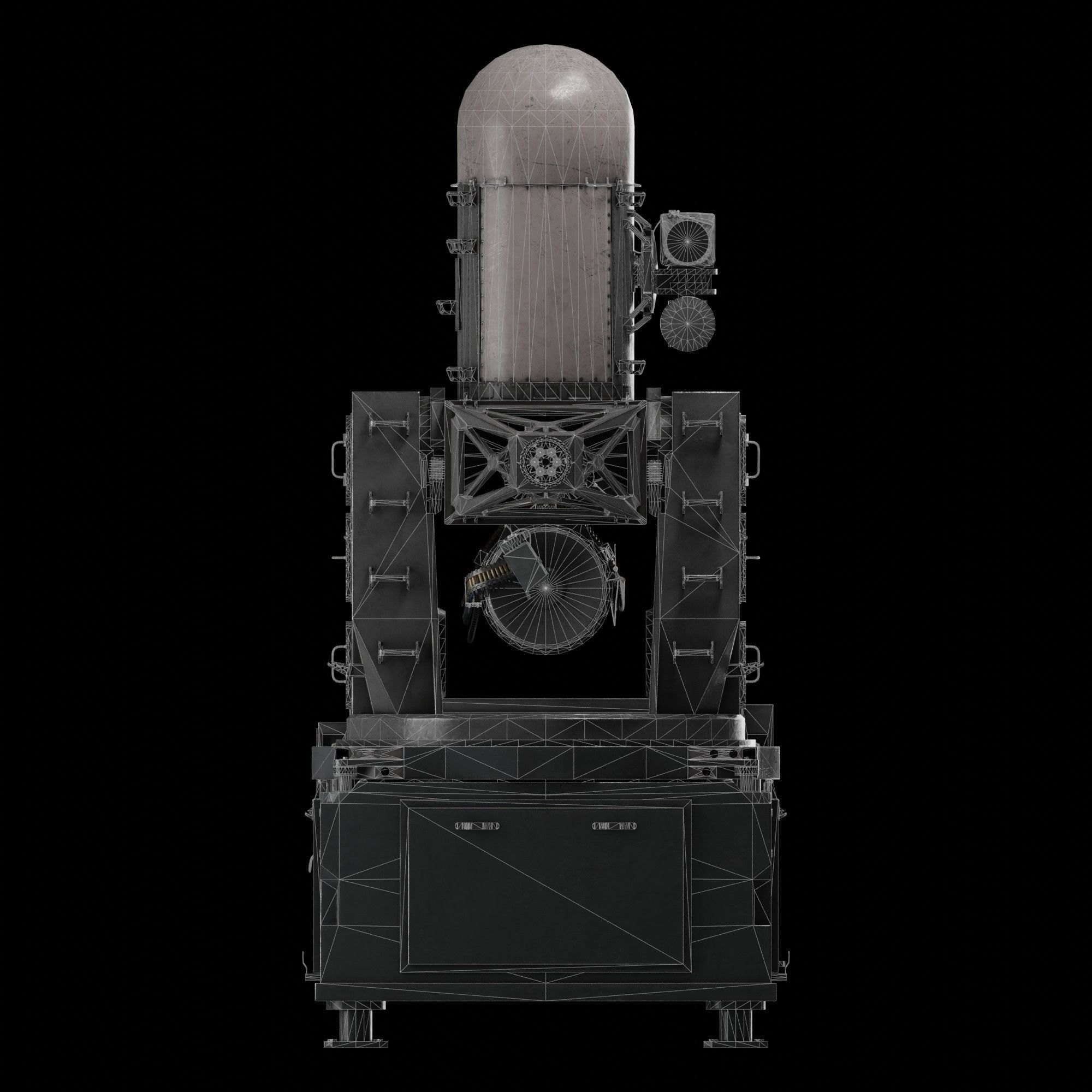 Phalanx CIWS Low-poly 3D model_7