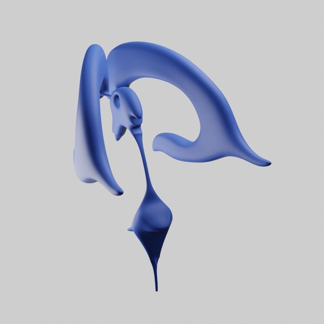 Ventricular system of the brain 3D model_5