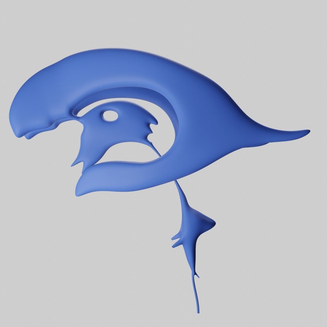 Ventricular system of the brain 3D model_1