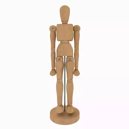 Wooden Jointed Manikin 3D model