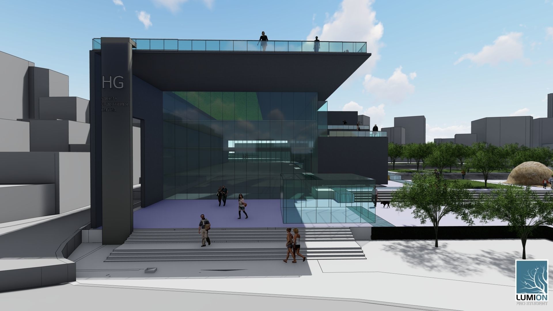 Society Education Center  3D print model_20