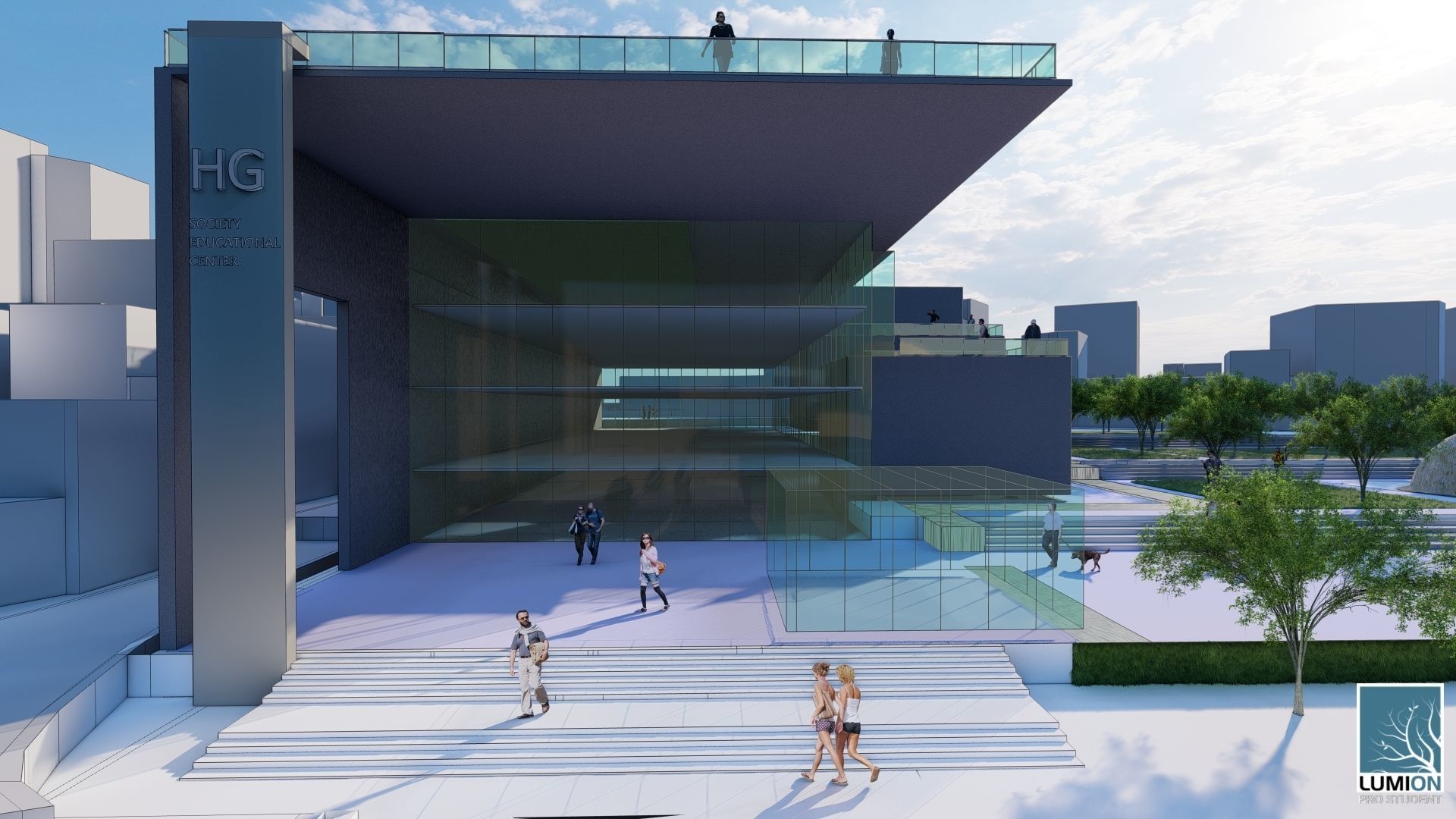 Society Education Center  3D print model_13